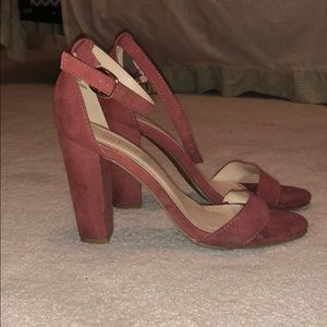 Pink Ankle Strap Pumps